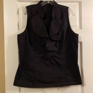 New York & Company ruffle neck top